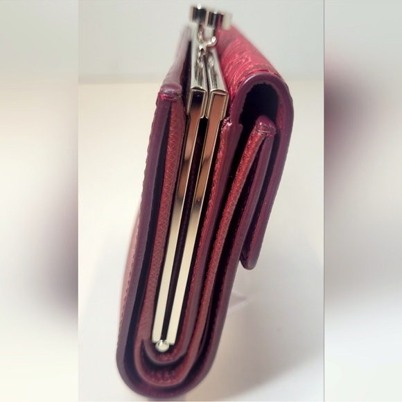 💯 Authentic Celine Rare Pink Leather Kislock Wallet - Picture 9 of 10